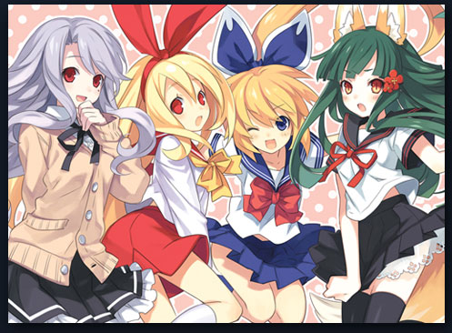 ;d, alternate_costume, animal_ears, atelier_(series), black_legwear, blonde_hair, blue_eyes, blush