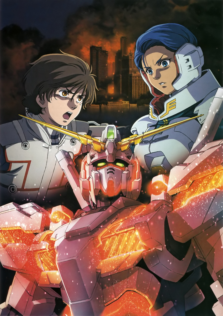1girl, absurdres, banagher_links, blue_eyes, blue_hair, brown_eyes, brown_hair, dark_skin