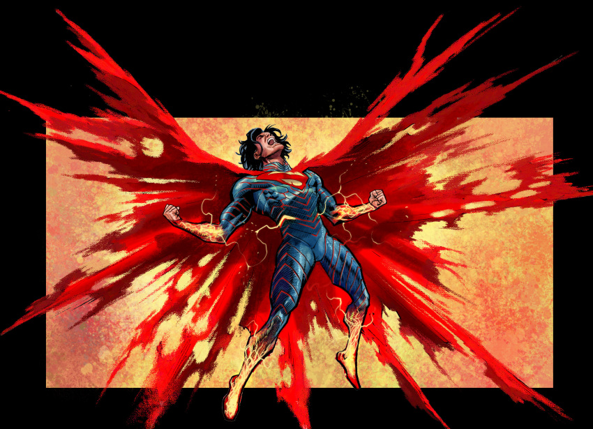 1boy, absolute_dc, absolute_superman, bodysuit, dc_comics, grey_bodysuit, highres, juaneferreyra