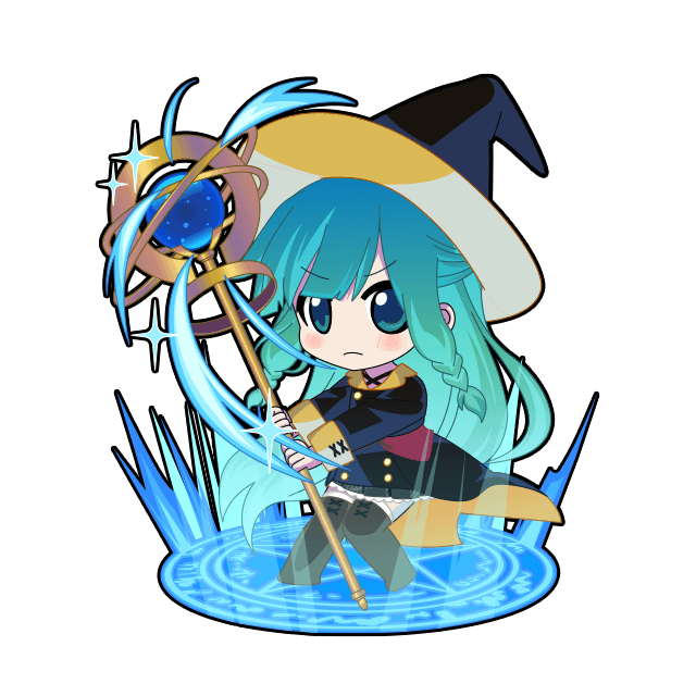 1girl, aqua_eyes, aqua_hair, black_coat, black_hat, black_outline, black_skirt, blush