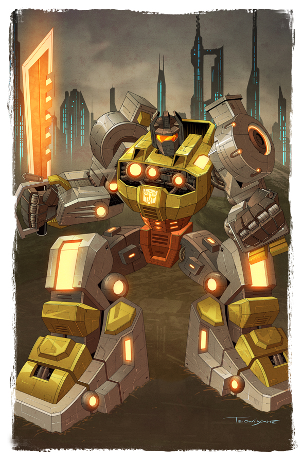 assault_visor, autobot, energy_sword, grimlock, humanoid_robot, insignia, mask, mecha, mouth_mask, neon_trim, no_humans, red_assault_visor, robot, sword, teyowisonte, transformers, transformers:_fall_of_cybertron, transformers:_war_for_cybertron, weapon