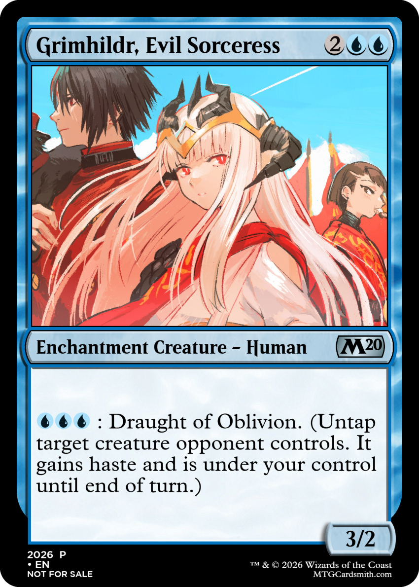 black_horns, crown, dragon_horns, fake_trading_card, fate_(series), highres, horns, long_hair