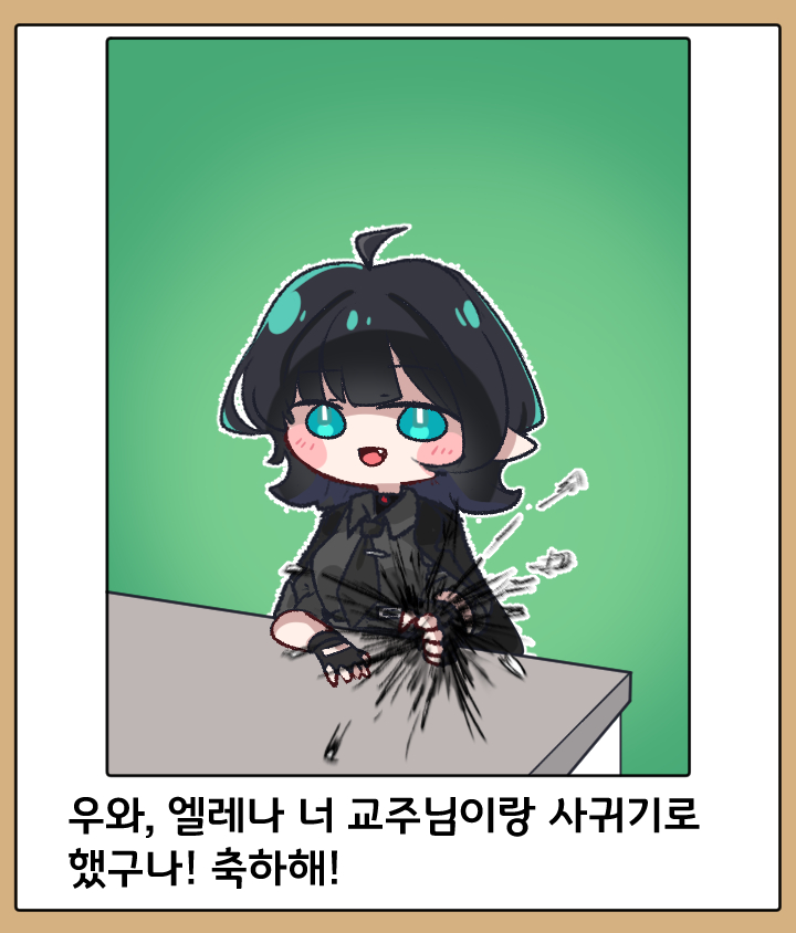 1girl, ahoge, black_gloves, black_hair, black_necktie, blush, bokete, broken_cup
