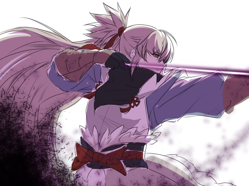 1boy, aura, bow_(weapon), commentary_request, dark_aura, dark_persona, drawing_bow, energy_arrow