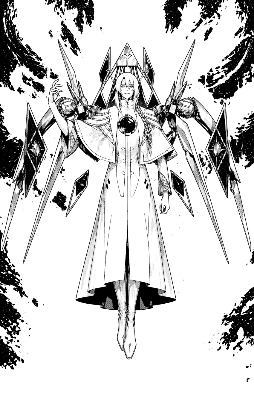 1boy, absurdres, braid, commentary_request, floating, girls'_frontline_neural_cloud, girls_frontline, highres