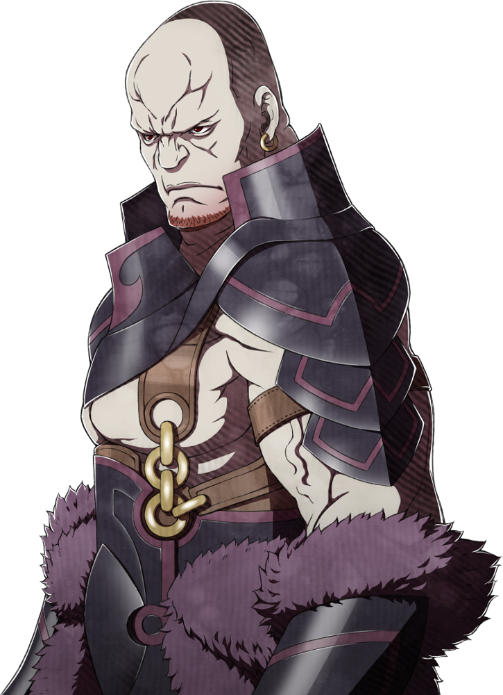 1boy, armor, artist_request, bald, black_armor, closed_mouth, cowboy_shot, earrings