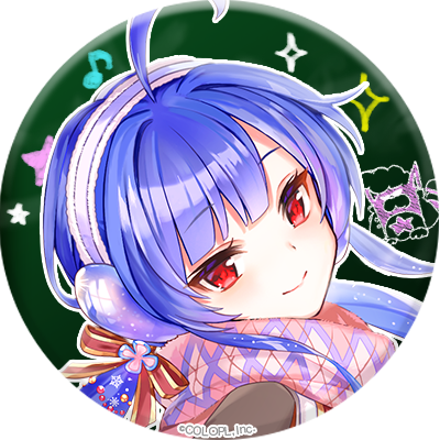 1girl, ahoge, baizu_(guszx), blue_hair, blush, border, bow, chakuma_academy_school_uniform