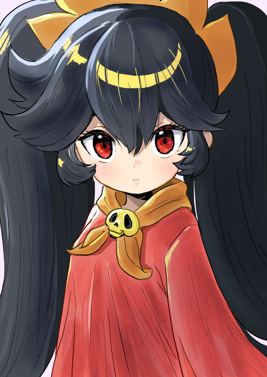 1girl, ashley_(warioware), big_hair, black_hair, commentary_request, detesu, dress, hairband