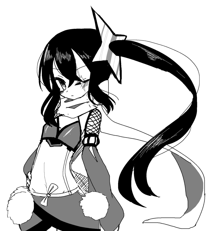1girl, 2girls, amputee, apuferu, armless_amputee, black_hair, blush, breasts