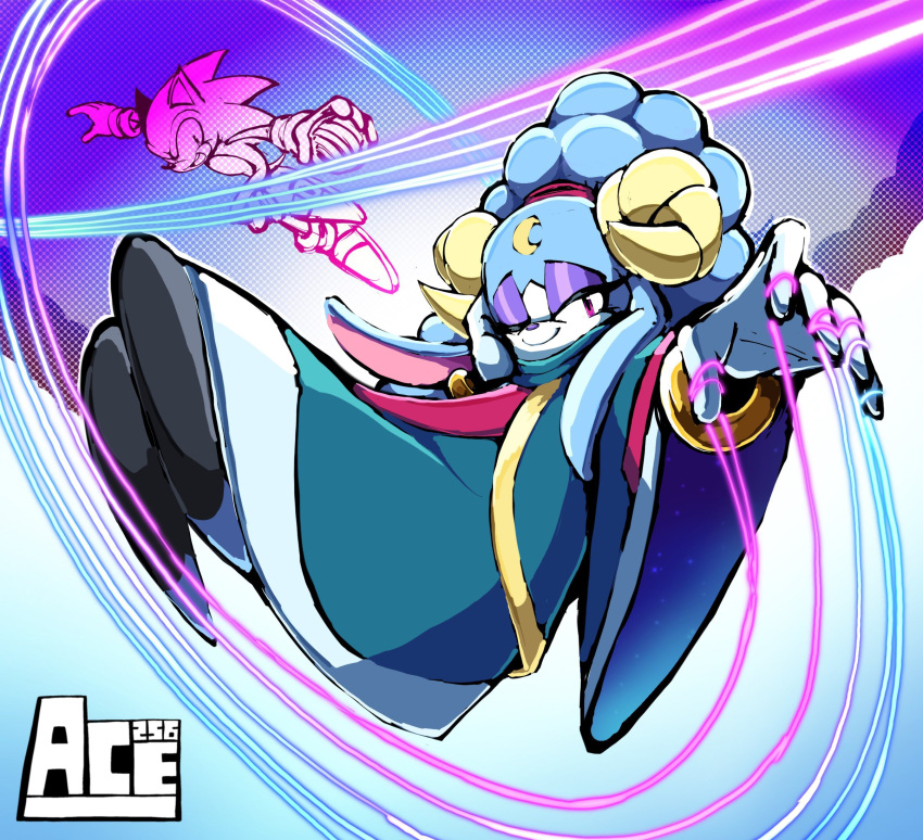1boy, 1girl, ace2564, animal_ears, animal_nose, ariem_(sonic), bangle, bell