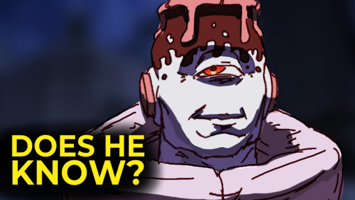 1boy, :i, cyclops, does_he_know?_(meme), jogo_(jujutsu_kaisen), jujutsu_kaisen, male_focus, meme