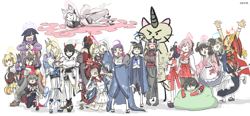 6+girls, absurdres, animal_ear_fluff, animal_ears, arata_(blue_archive), ayame_(blue_archive), ayame_(twilight)_(blue_archive), azami_(blue_archive)