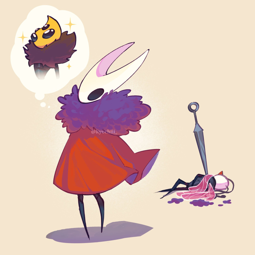 1boy, 2girls, antennae, arthropod_boy, arthropod_girl, bee_girl, black_eyes, black_skin