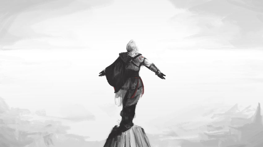 assassin's_creed_ii, assassin's_creed_ii, cape, celesjessa, ezio_auditore_da_firenze, gloves, highres, hood