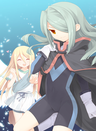 afuro_terumi, blonde_hair, blue_hair, cloak, dark_emperors, hair_over_one_eye, inazuma_eleven, inazuma_eleven_(series)