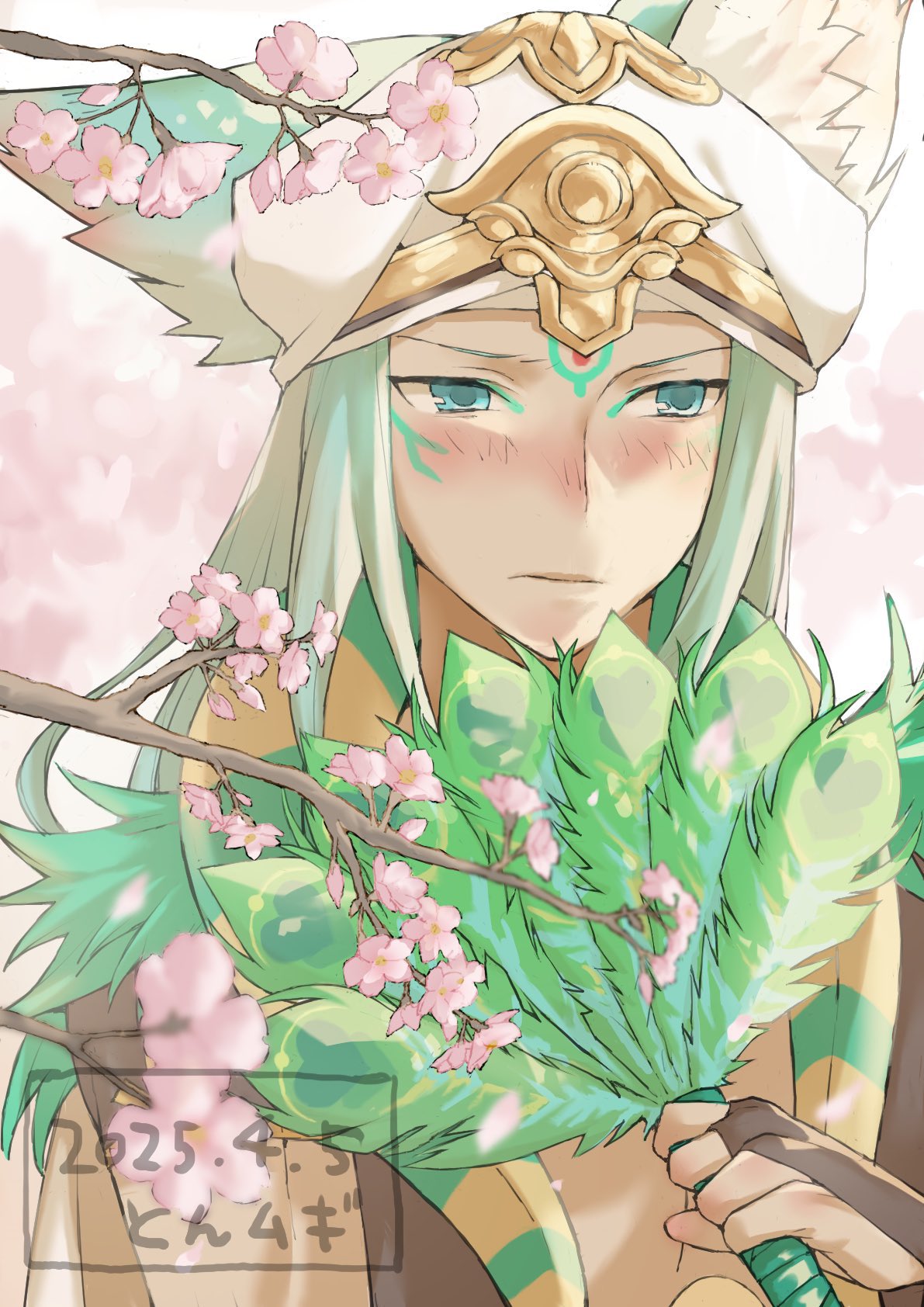 1boy, ancient_egyptian, ancient_egyptian_clothes, animal_ears, dark-skinned_male, dark_skin, fox_boy, fox_ears