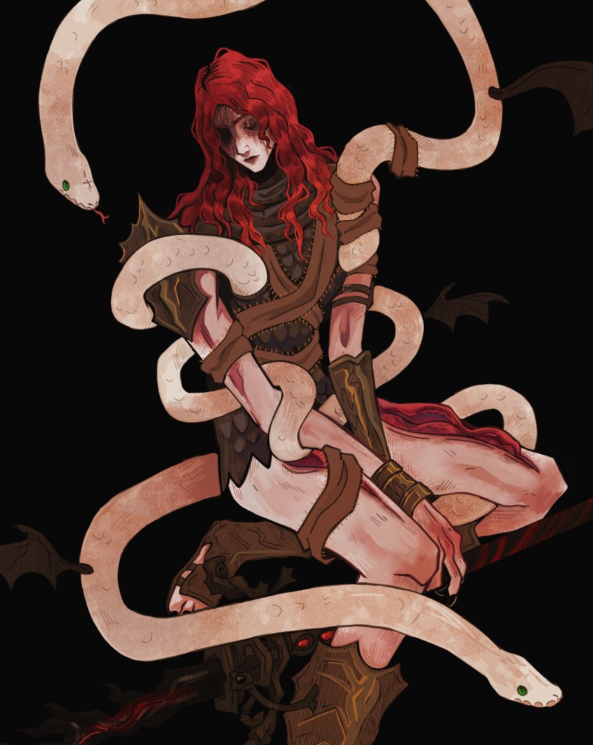 1boy, animal, armor, base_serpent_messmer, bat_wings, black_background, black_nails, claws