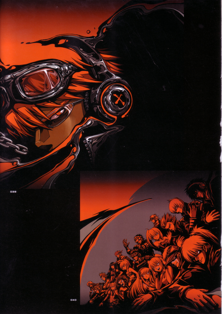 6+boys, 6+girls, absurdres, artbook, beatmania_iidx, bemani, crease, dark-skinned_male