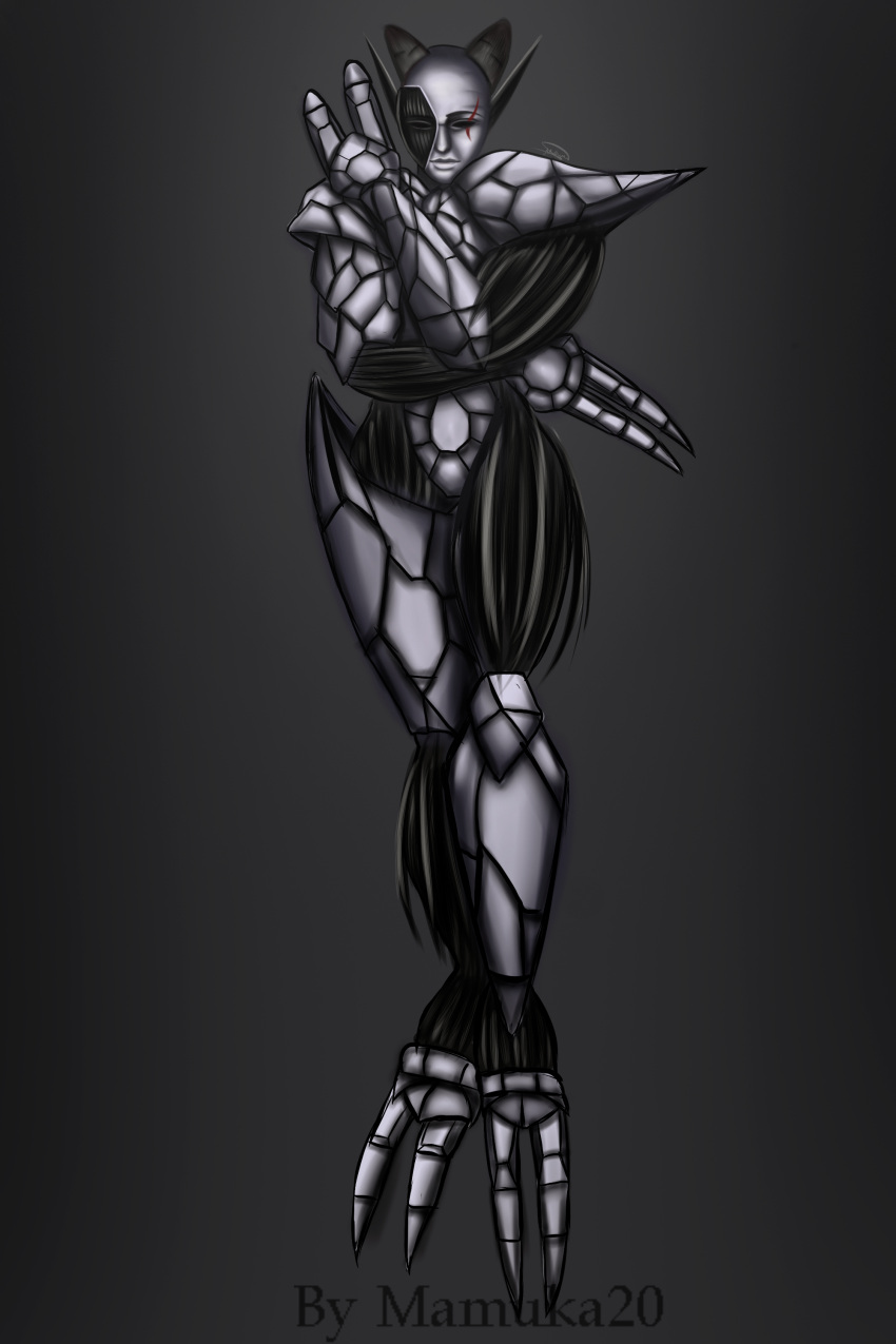 1boy, 2017, boss, demon, demon_boy, deviantart, exposed_muscle, eye_scar