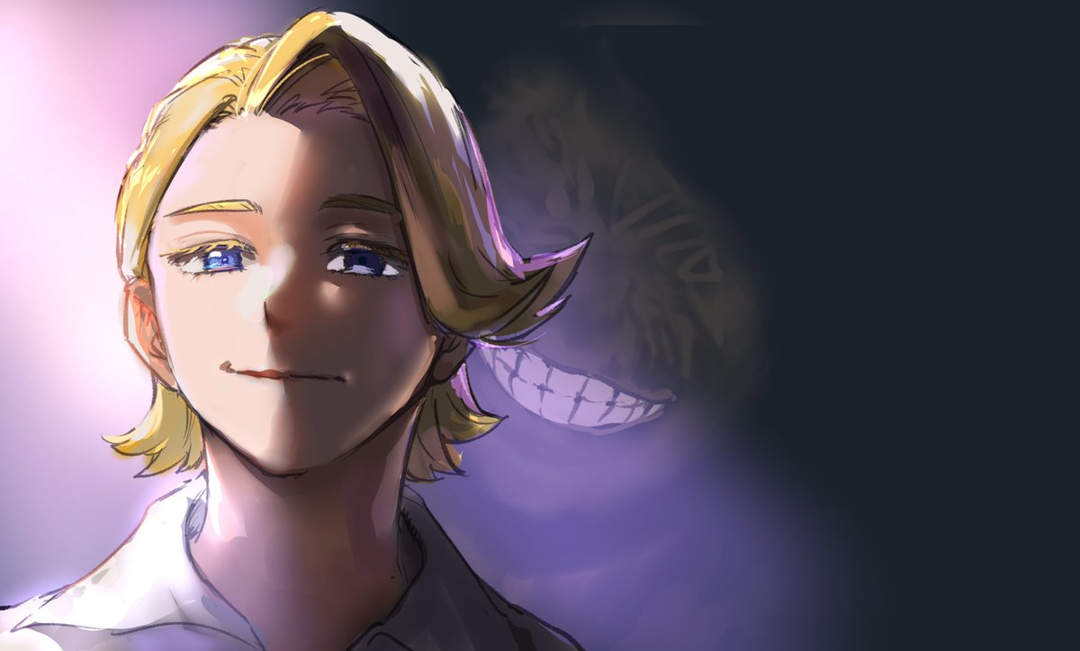 2boys, akiyama_youkou, all_for_one_(boku_no_hero_academia), aoyama_yuga, behind_another, blonde_hair, boku_no_hero_academia, closed_mouth