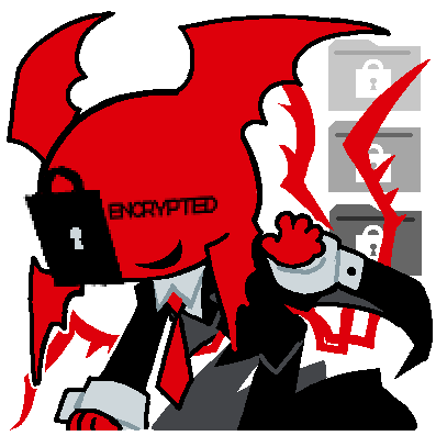 1other, black_jacket, black_pants, bomal1215, colored_skin, commentary_request, computer_virus, demon_wings
