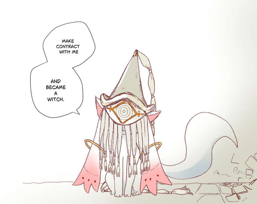 1other, animal_ears, bluecloud, commentary, covered_face, creature, english_text, hat