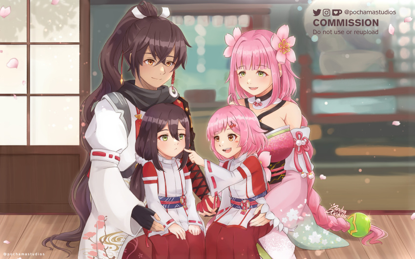 absurdres, ahoge, annoyed, bob_cut, braid, braided_ponytail, breasts, brown_hair
