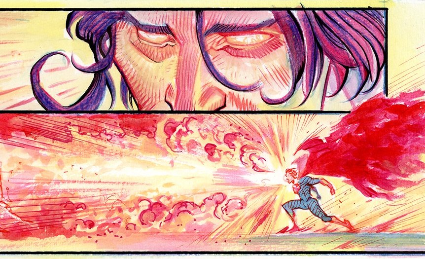1boy, absolute_dc, absolute_superman, cape, dc_comics, juaneferreyra, laser, laser_sight