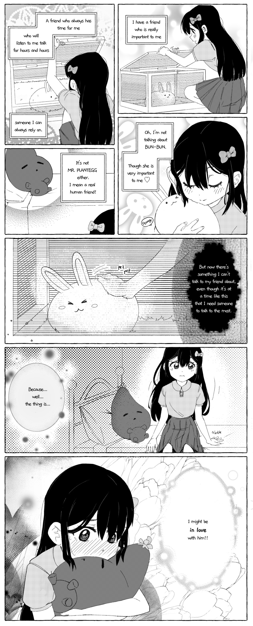 1girl, absurdres, aged_down, arm_support, aubrey_(faraway)_(omori), aubrey_(omori), blush, bow
