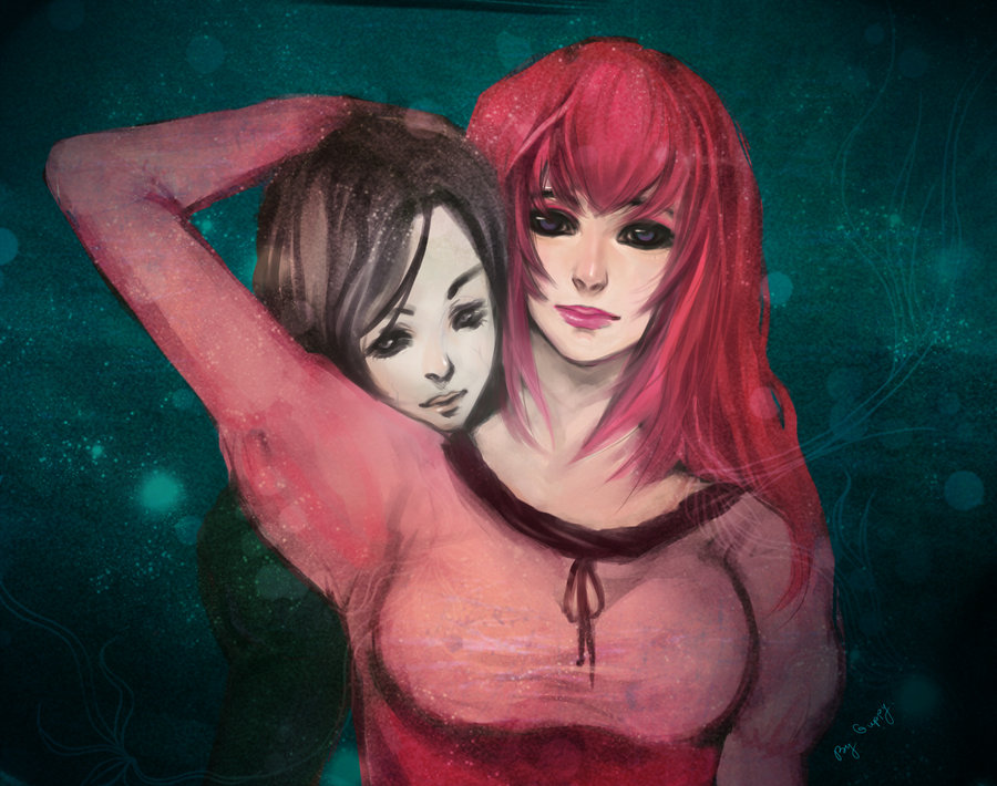 2girls, daniella, daniellas-wife, demento, kairistwins, original_character