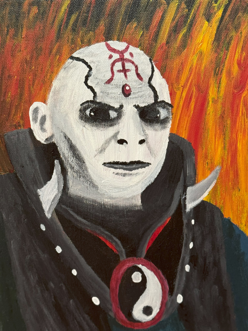 1boy, 2024, bald, deviantart, earthrealmer2022, fire, male, male_focus