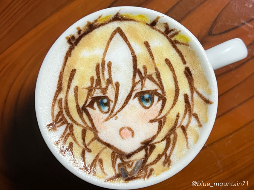 1girl, :o, absurdres, animal_ears, blonde_hair, blue_eyes, blue_mountain71, commentary_request