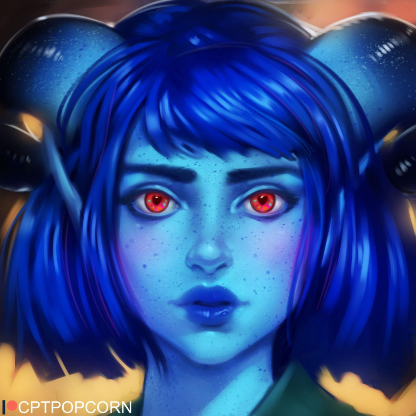 blue_hair, blue_lips, blue_skin, colored_skin, cptpopcorn, critical_role, curled_horns, dungeons_&amp;_dragons