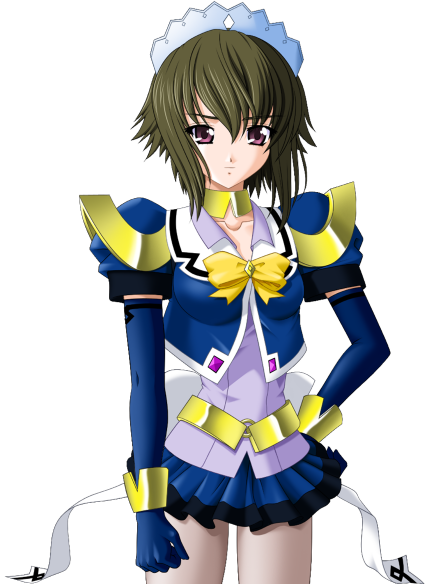 1girl, 2000s_(style), armor, bow, choker, closed_mouth, elbow_gloves, ellenis