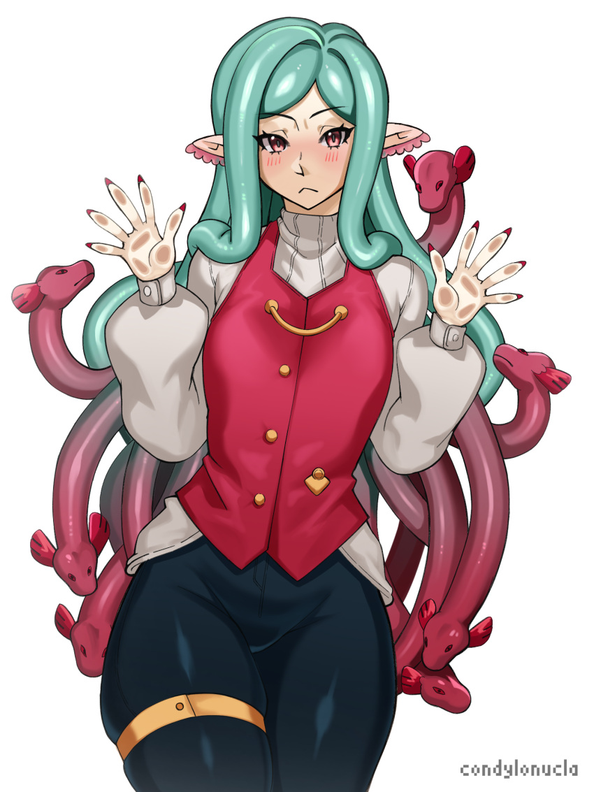 1girl, against_glass, blush, breasts, commentary, commission, commissioner_upload, condylonucla