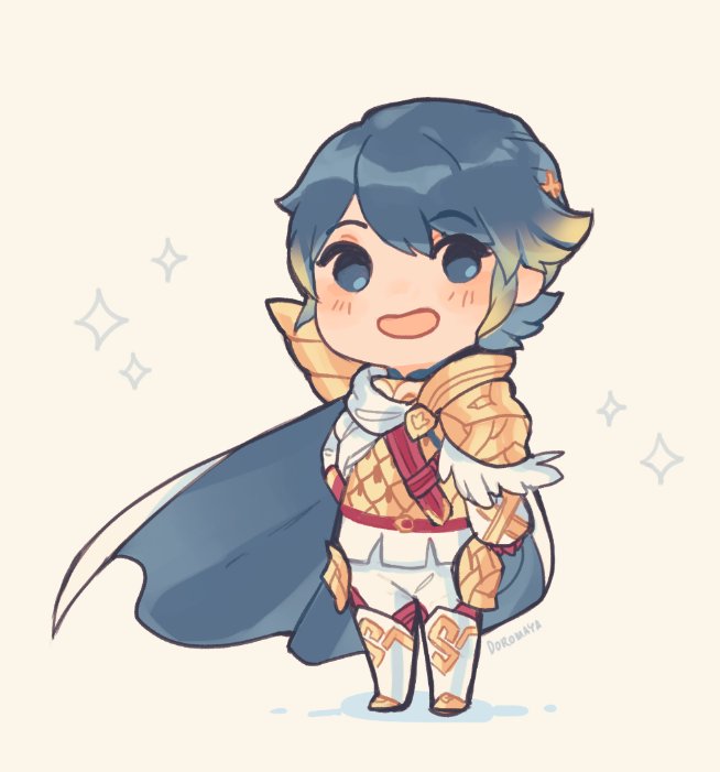 1boy, :d, alfonse_(fire_emblem), armor, blonde_hair, blue_eyes, blue_hair, boots