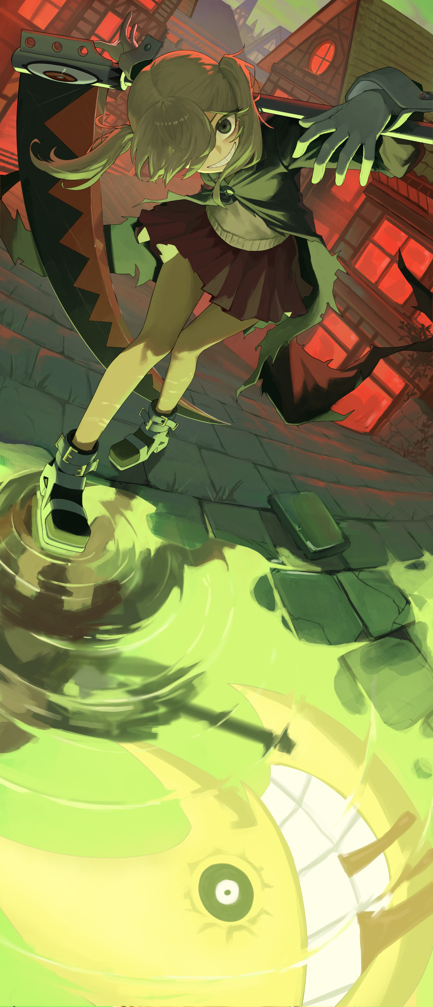 1girl, absurdres, black_boots, black_jacket, blonde_hair, blood, blood_from_mouth, blush