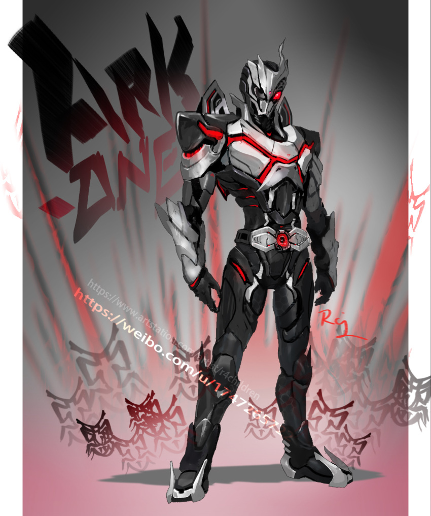 1boy, antennae, ark-one_progrisekey, ark_driver, ark_driver_one, armor, belt, black_bodysuit
