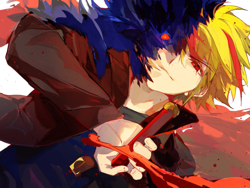 1boy, ahoge, blonde_hair, fate/grand_order, fate_(series), fui_(fui29493452), highres, holding