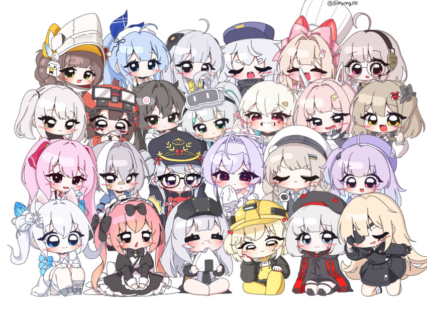 admi_(nikke), ahoge, anchor_(innocent_maid)_(nikke), anchor_(nikke), animal_ears, apron, avistar_(nikke), bandaid