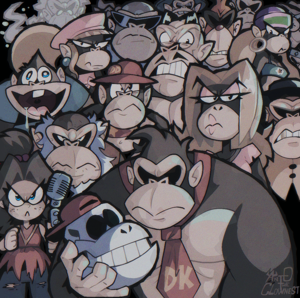 >:(, :c, angry, animal, antotheclownest, baseball_cap, blonde_hair, bluster_kong