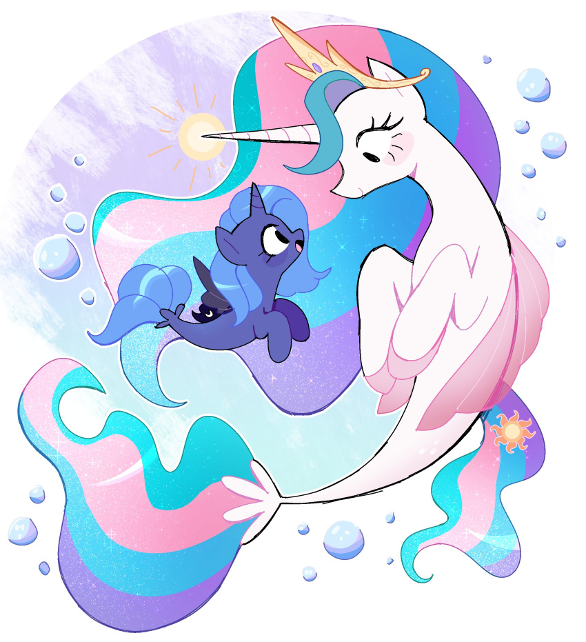 :d, absurdres, age_difference, aged_down, air_bubble, alternate_eye_color, animal, animal_focus