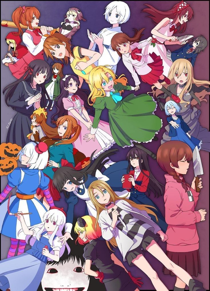 6+girls, akazukin_(akazukin_darkside), akazukin_darkside, annotation_request, aya_drevis, bad_id, bad_pixiv_id, bannou_houchou-san