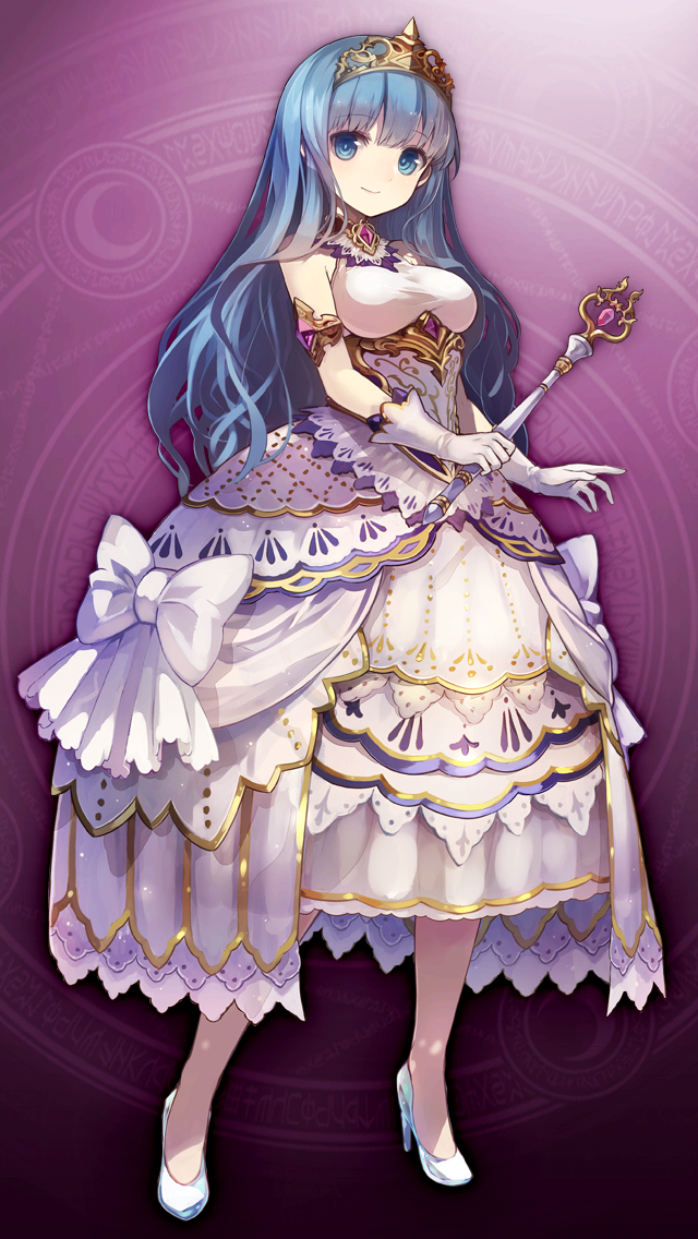 1girl, blue_eyes, blue_hair, breasts, cinderella_(grimms_notes), cinderella_(original)_(grimms_notes), closed_mouth, dress