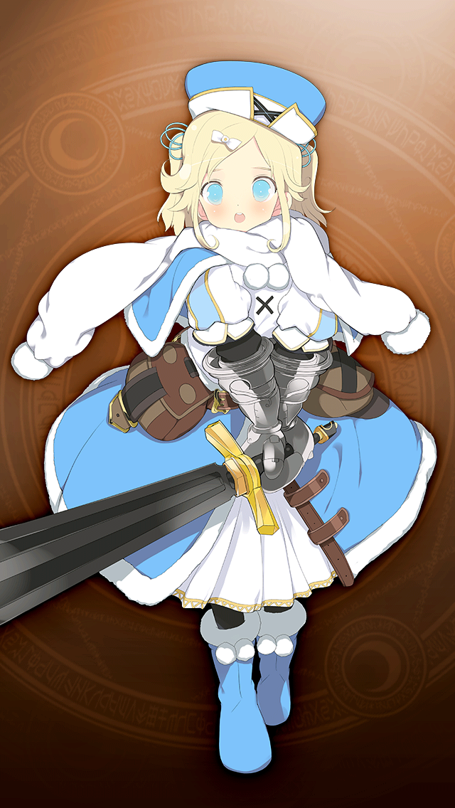 1girl, armor, blue_boots, blue_capelet, blue_coat, blue_eyes, blue_hat, boots