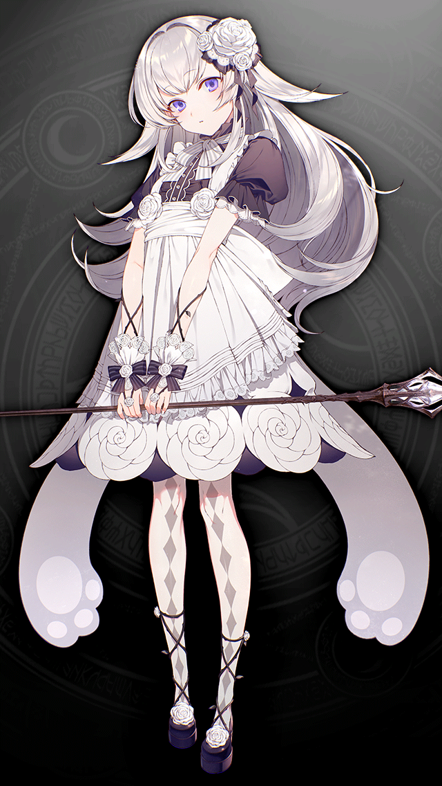1girl, apron, argyle_clothes, argyle_pantyhose, black_shirt, black_shoes, buttons, dress