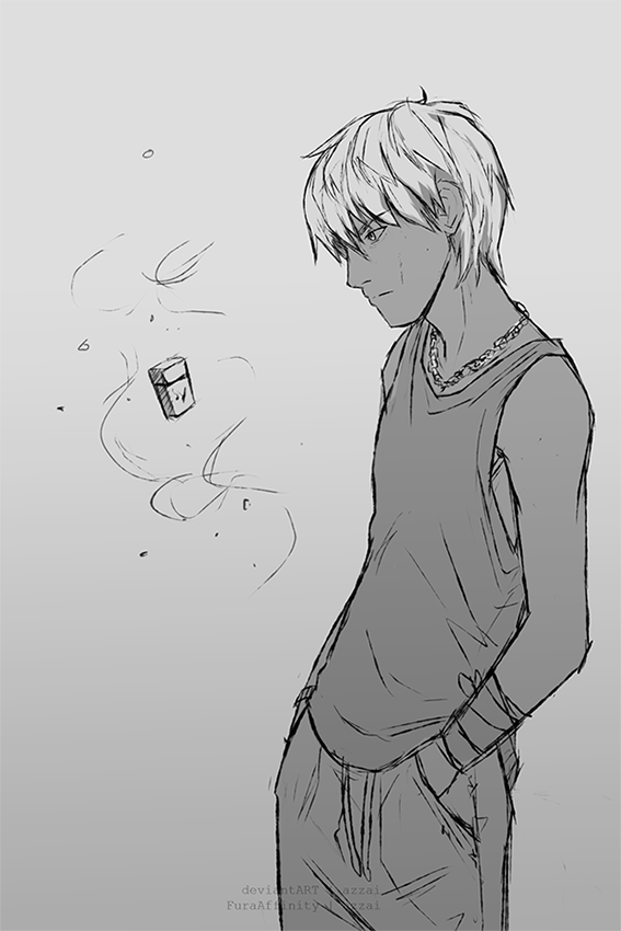 azzai, blonde_hair, chain, chain_necklace, commentary, copyright_request, daniel_diaz, dyed_hair, english_commentary, jewelry, life_is_strange, life_is_strange_(series), lighter, lis, lis2, lone_wolf_end, lone_wolf_ending, lw_end, lw_ending, magic, necklace, tank_top, telekinesis, video_game, wanderers_wires