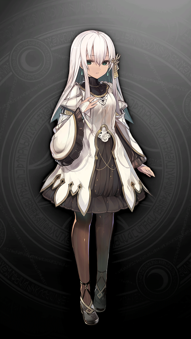 1girl, black_shoes, black_skirt, breasts, bridal_gauntlets, brown_pantyhose, curly_(grimms_notes), curly_(original)_(grimms_notes)