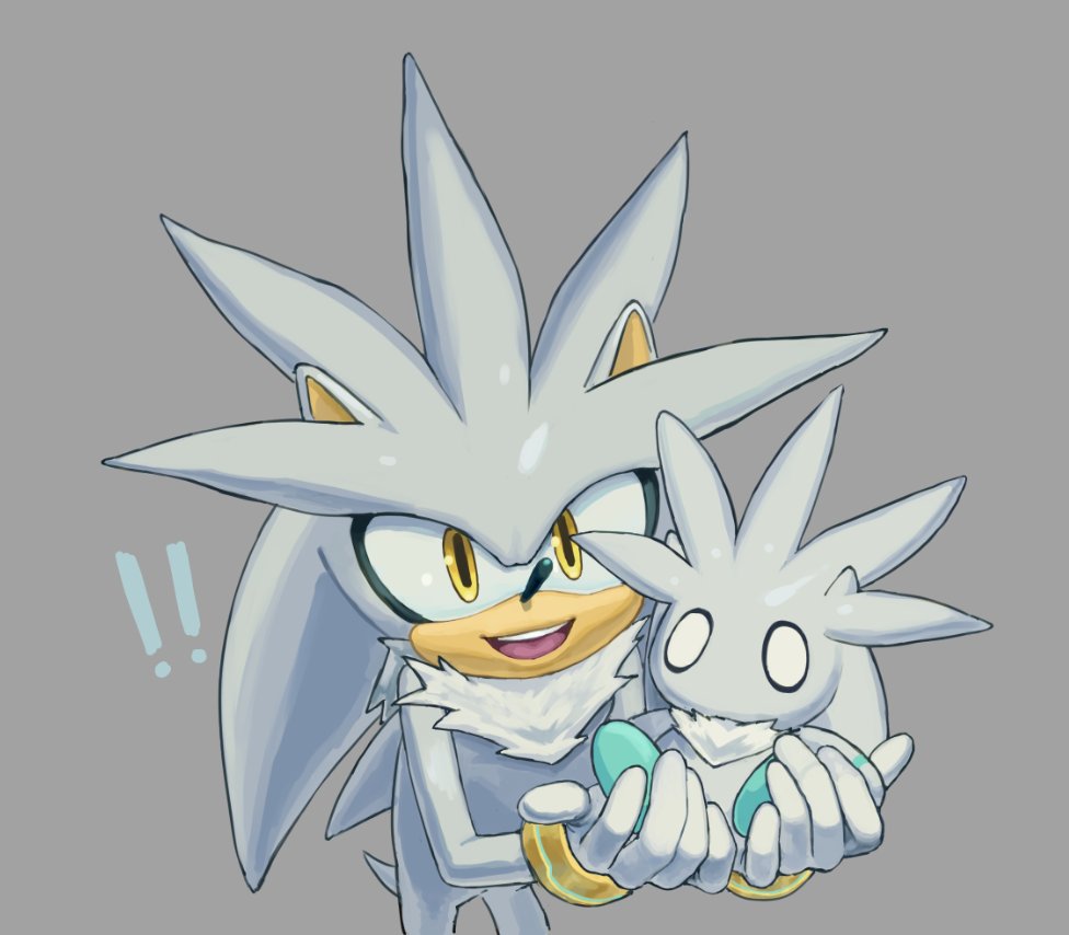 !, !!, 1boy, animal_ears, brown_eyes, chao_(sonic), cicirca, commentary