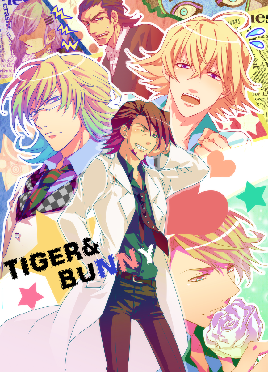 ahoge, antonio_lopez, barnaby_brooks_jr, belt, blonde_hair, blue_eyes, blue_jacket, bomber_jacket